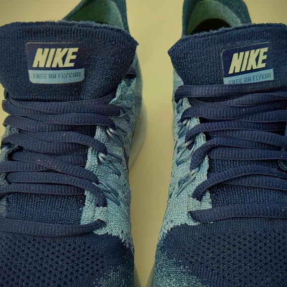 Nike FREE RN FLYKNIT Oceanfog, Navy, Blue Men Size 7 , Wonens 8.5 880843-402 - Picture 5 of 16